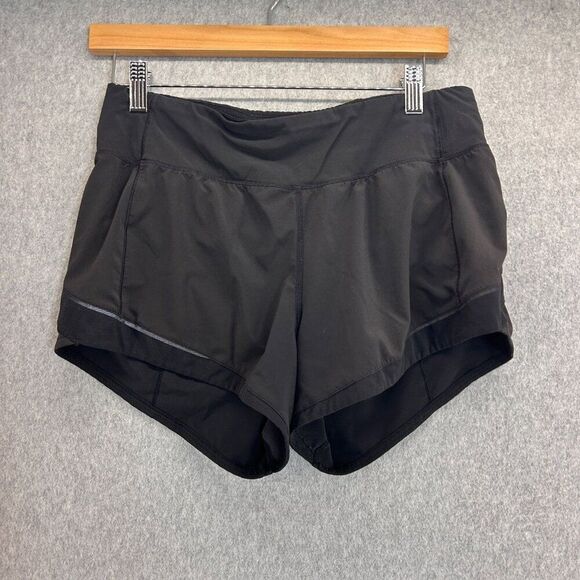 Lululemon Athletica Size 6 Gait Keeper Short 3.5" Black Athletic Workout‎ Sporty - Picture 1 of 9